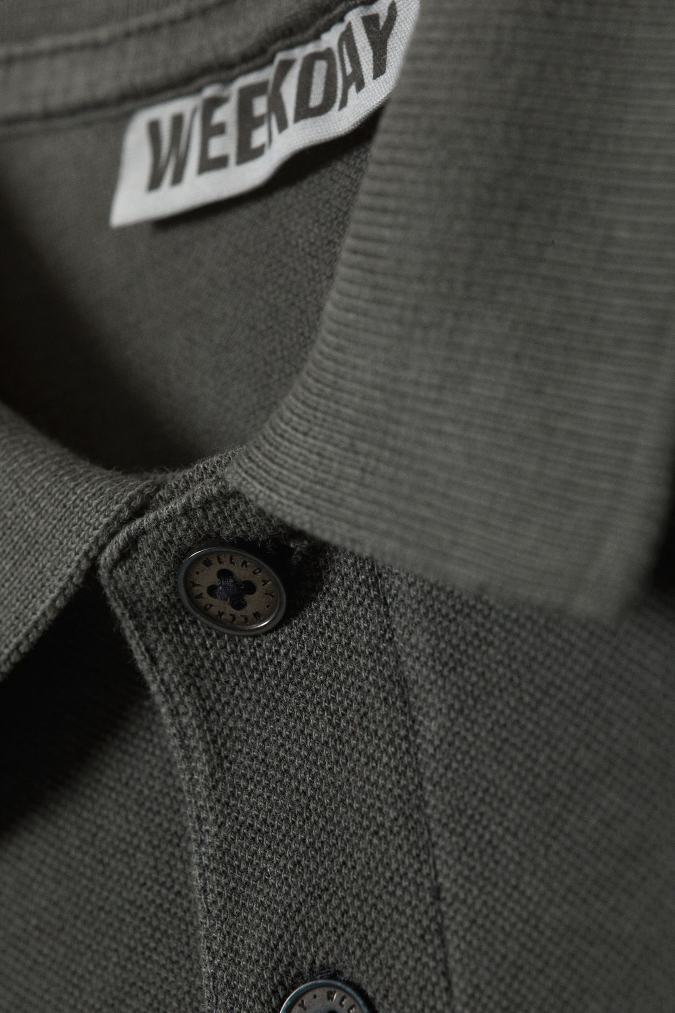 Dark Grey - Short-Sleeved Cotton Piqué Polo Shirt - 5