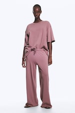 Lilas cendré - Pantalon de pyjama décontracté - 1