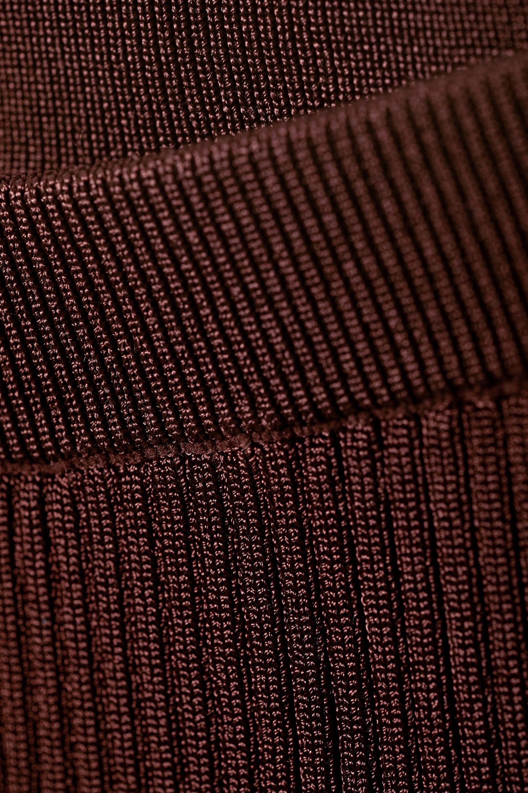 Burgundy - Ira Knit Shorts - 2