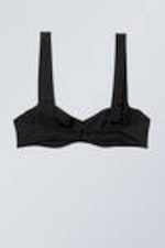 Svart - Bikini Top med bygel - 1