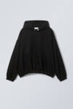 Schwarz - Hoodie aus schwerem Stoff - 0