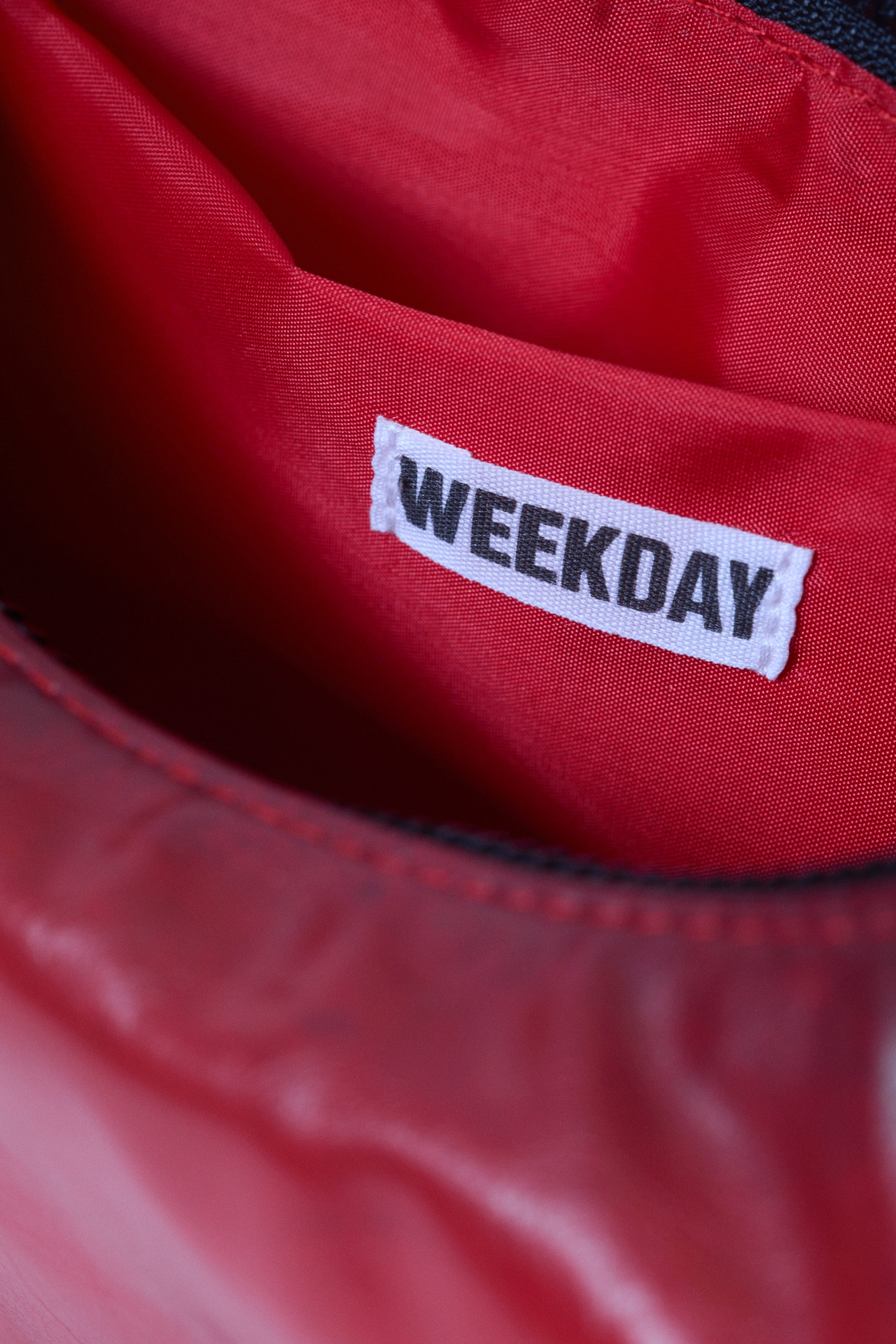 Red - Small Faux Leather Handbag - 3