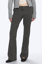 Dark Grey - Low waist Bootcut suiting trousers - 1