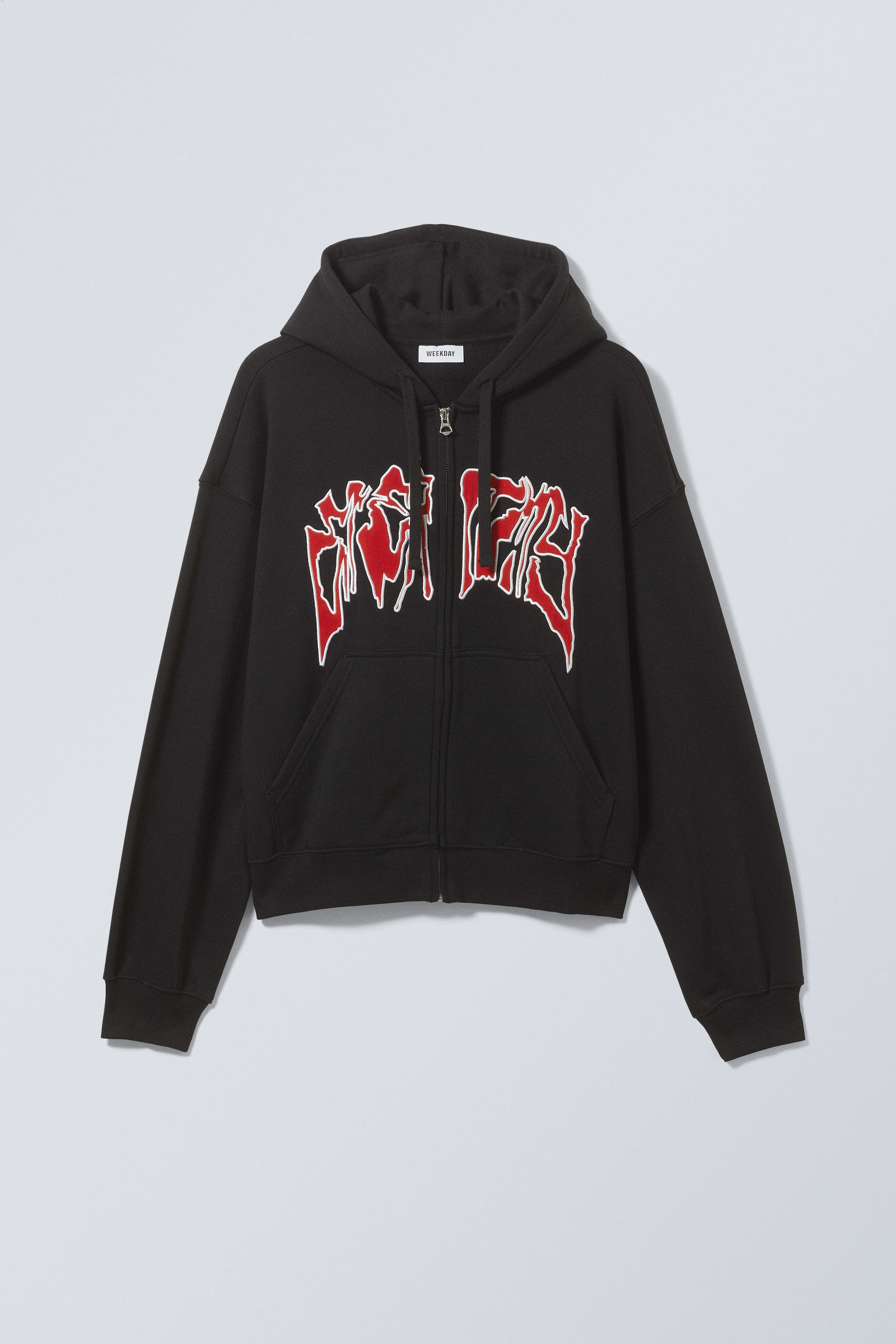 boxy graphic zip hoodie - Eternity | Weekday WW