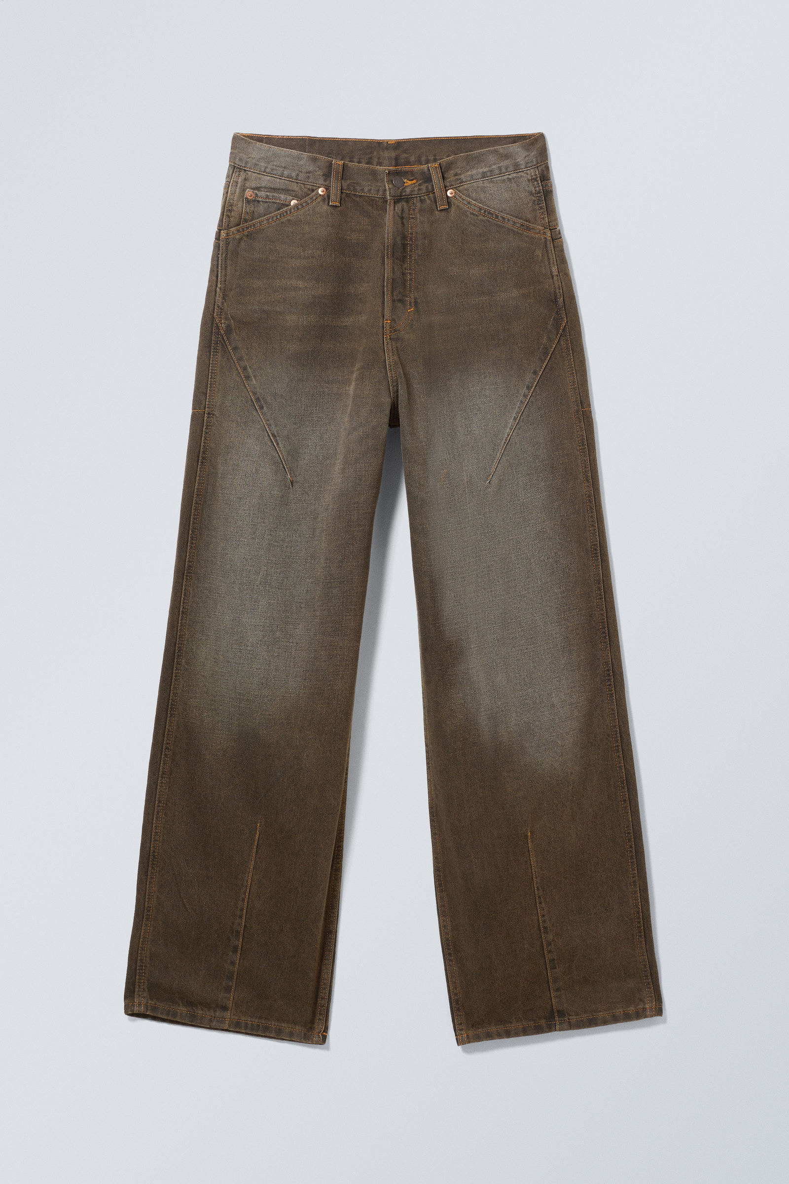 sphere low rise loose straight leg jeans - Topaz - Dark