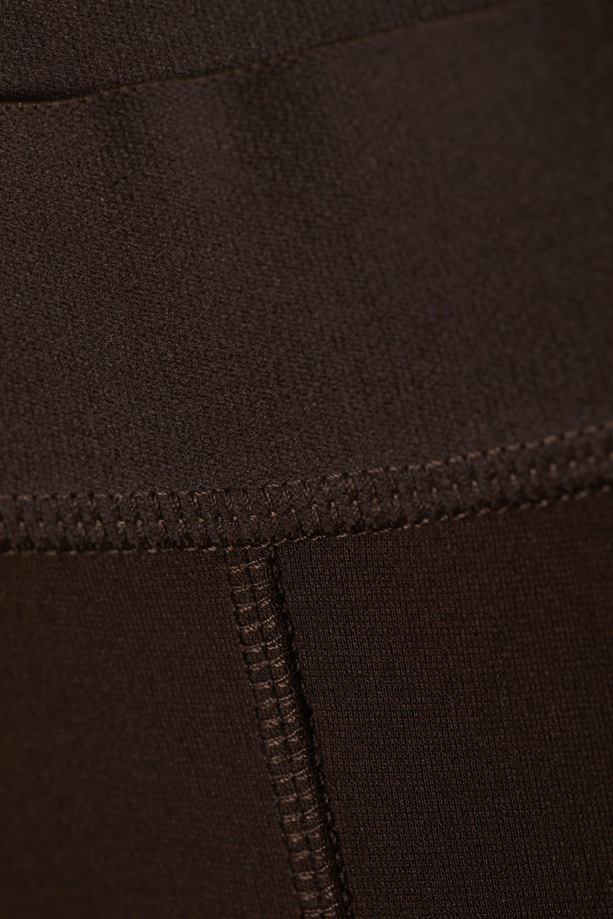 Dark Brown - ZippedStretchyTrousers - 2