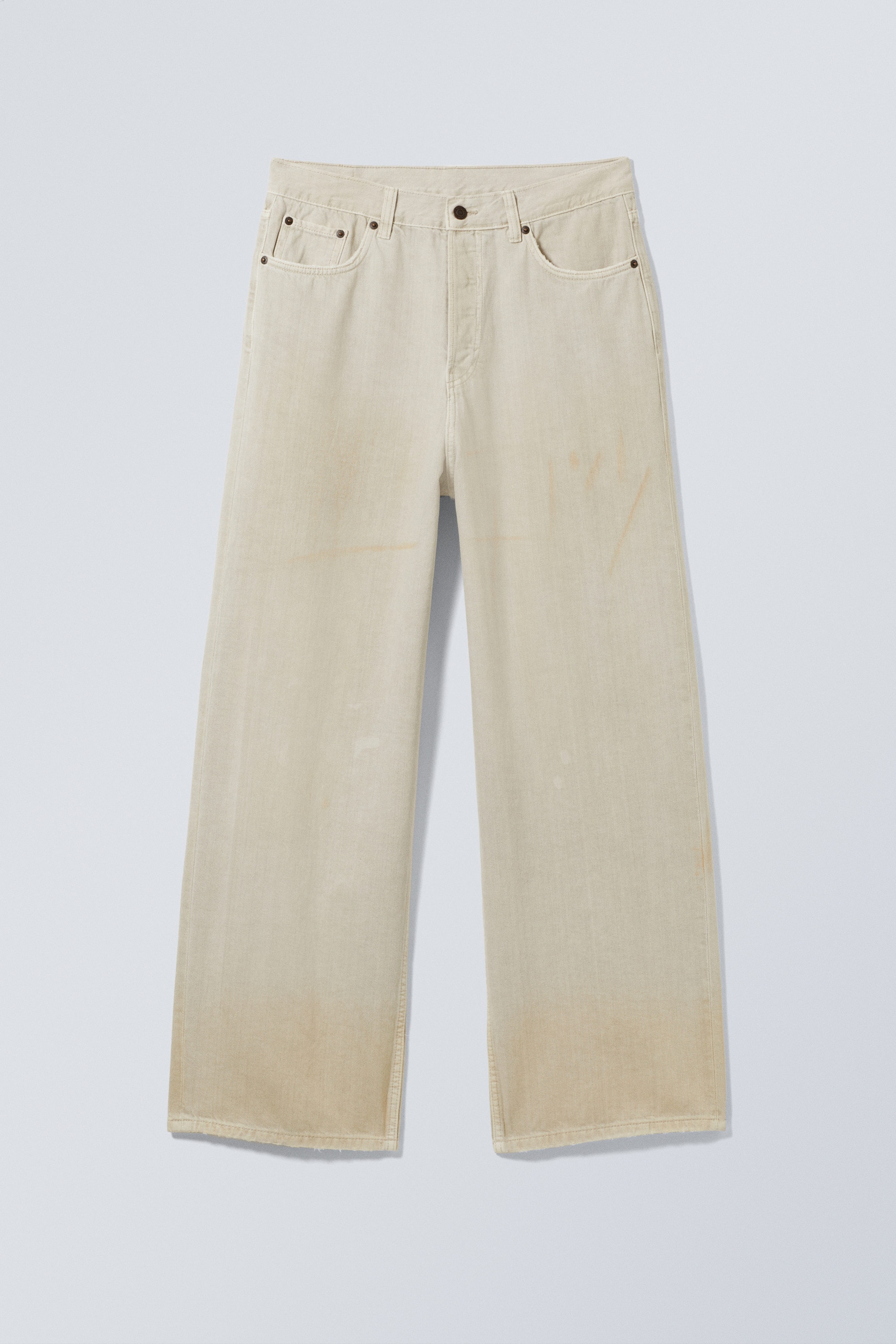 Dirty Beige - Beige clair - Jean baggy ample Astro - 0