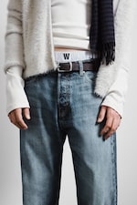 Radio Blue - Medium Blue - Space Mid Rise Relaxed Straight Leg Jeans - 1