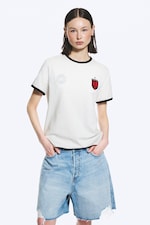 White - TOFFS Slim Fit Football Tee - 2
