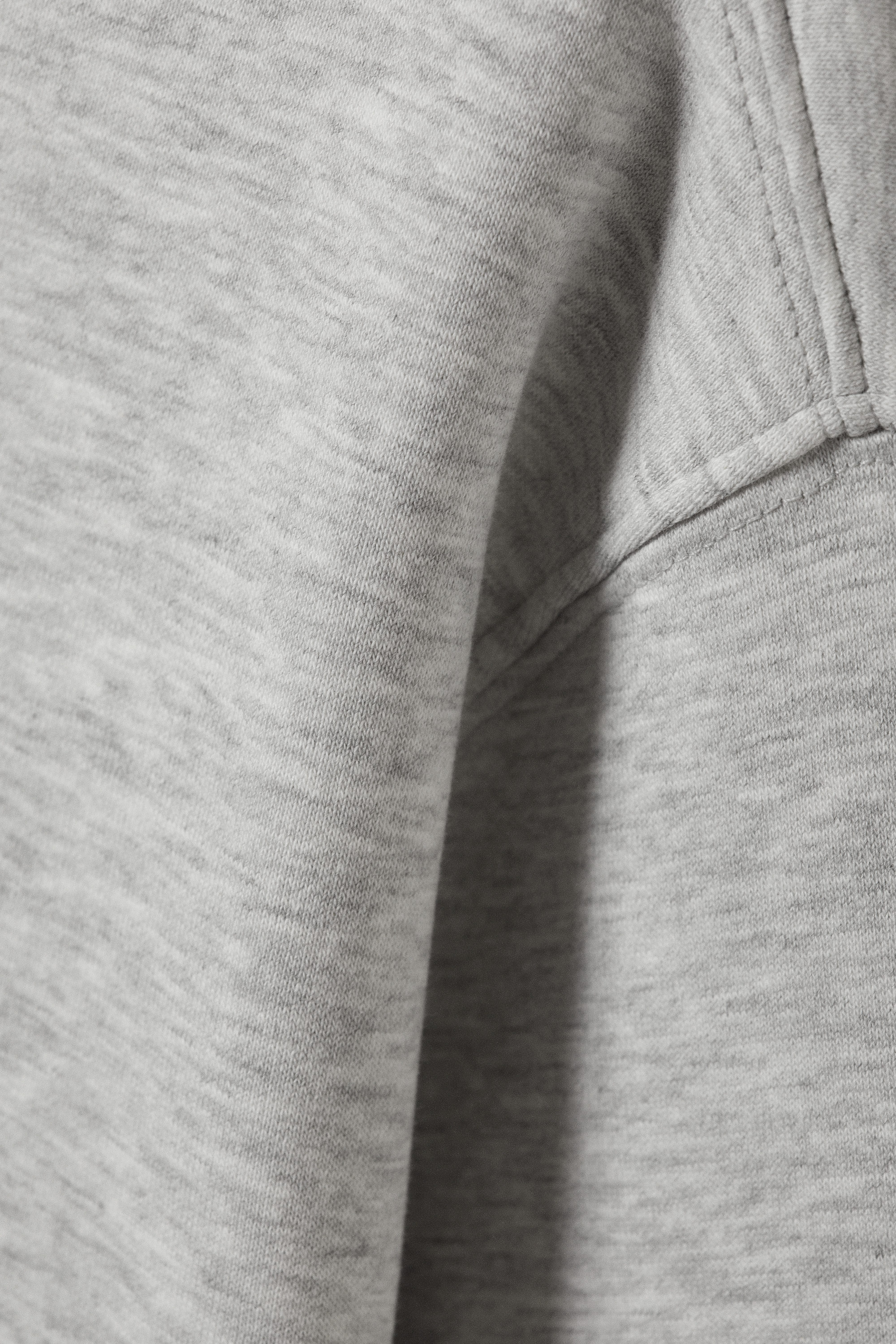 Grau meliert - Klassisches Sweatshirt - 4