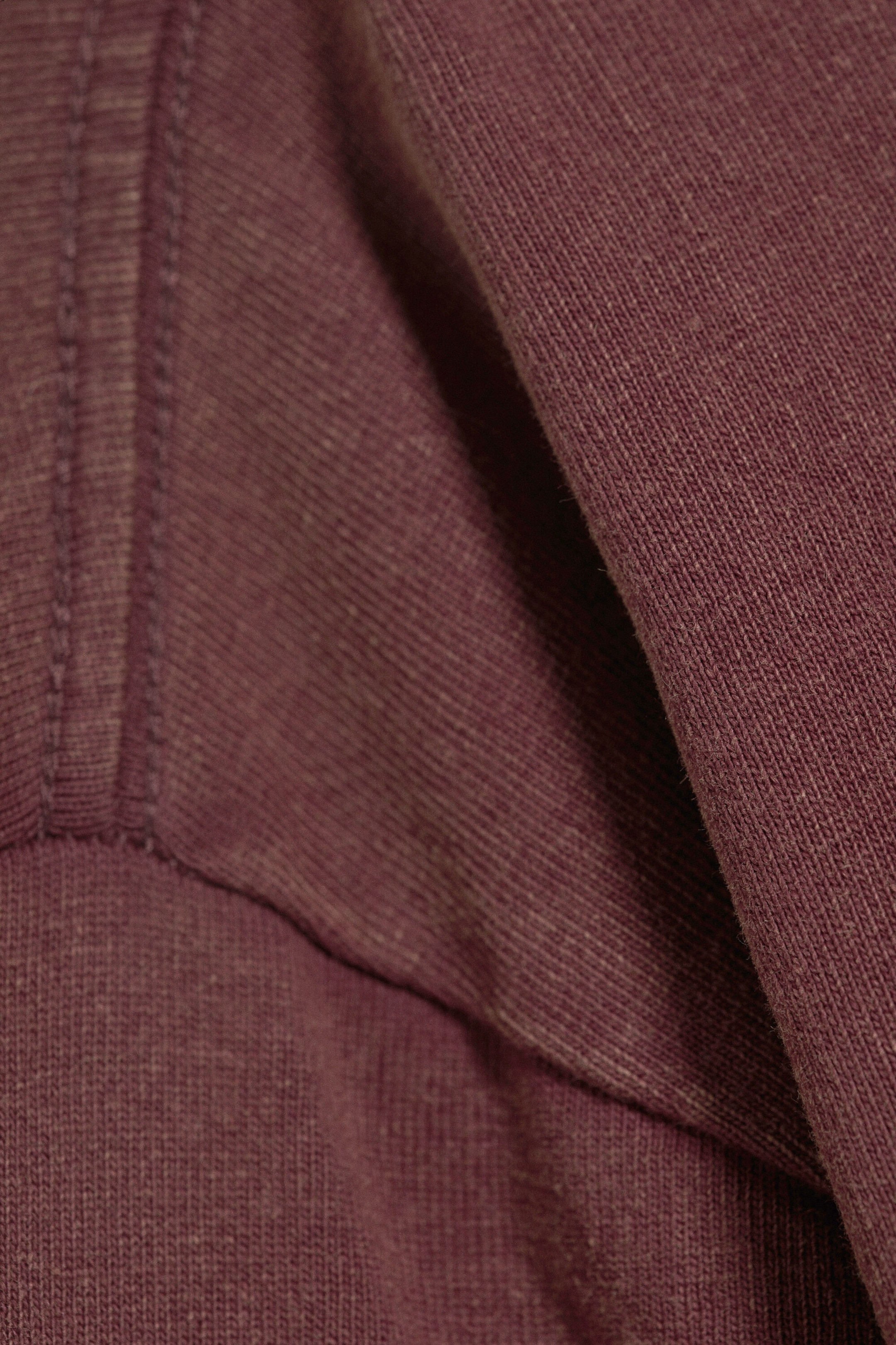 Dark Pink - Sun - Relaxed Graphic Long-Sleeved T-shirt - 4