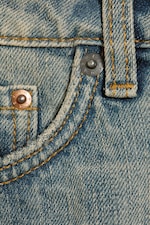 Arizona Blue - Medium Blue - Venus Frayed Low Rise Denim Hotpants - 1