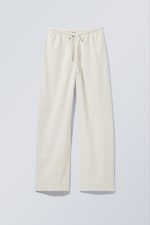 Blanc cassé - Pantalon large à enfiler lin mélangé - 0