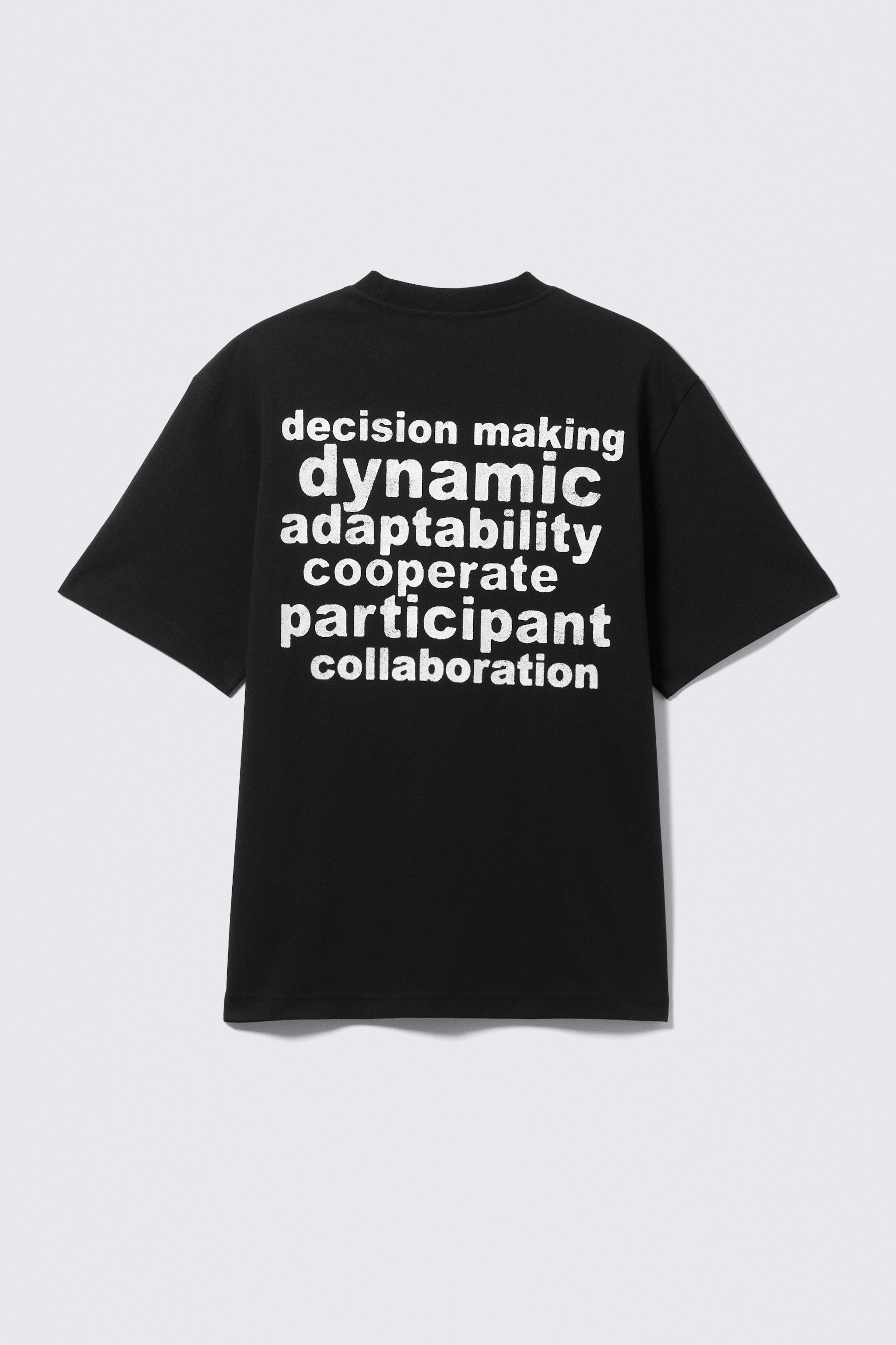 Zobacz większy obraz: T-shirt z graficznym nadrukiem Relaxed - Czarny - Team Building - ON | H&M PL 1