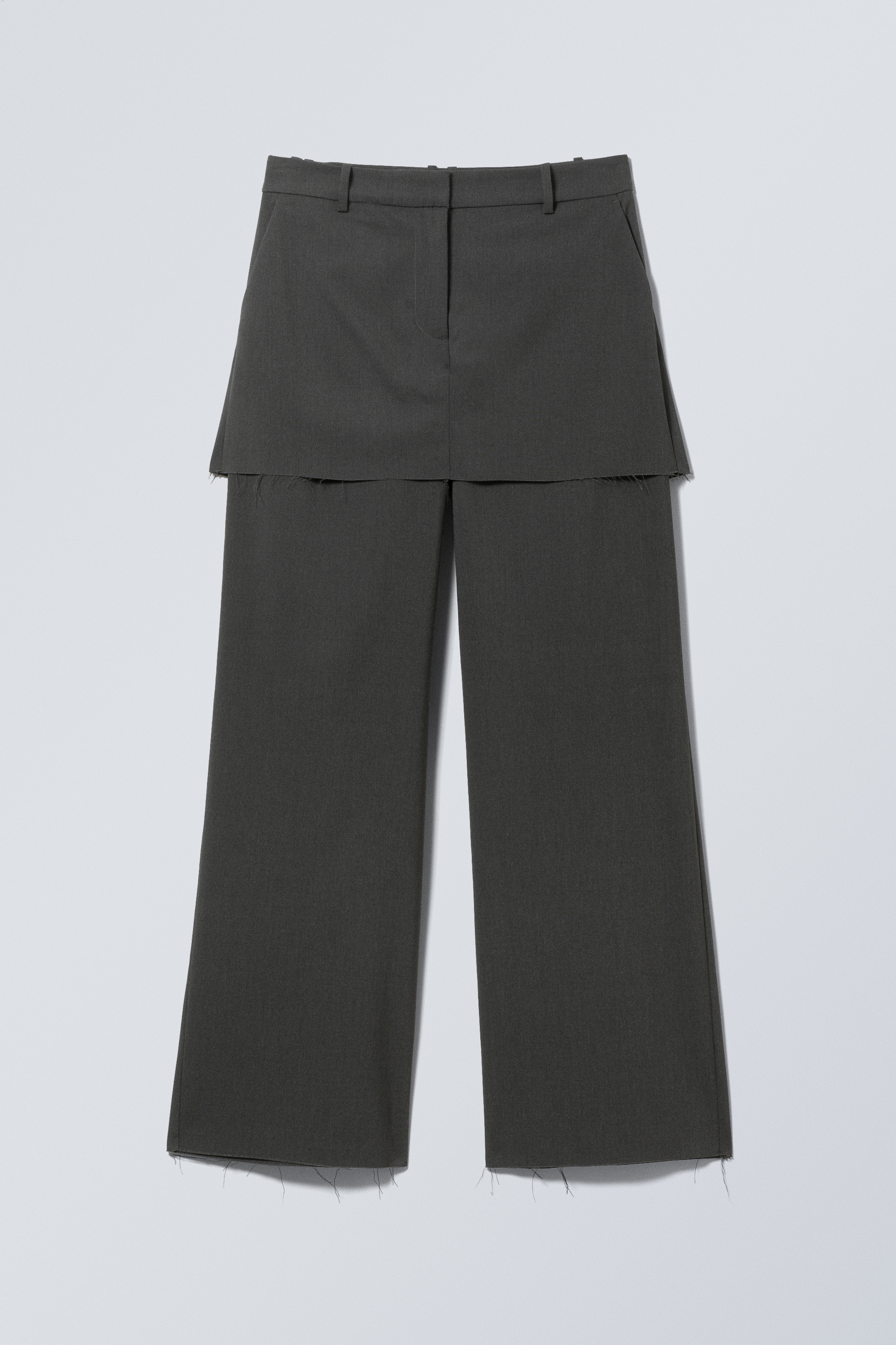 Ingrandisci l'immagine: Suiting Skirt Trousers - Dark Grey Melange - DONNA | H&M CH 1