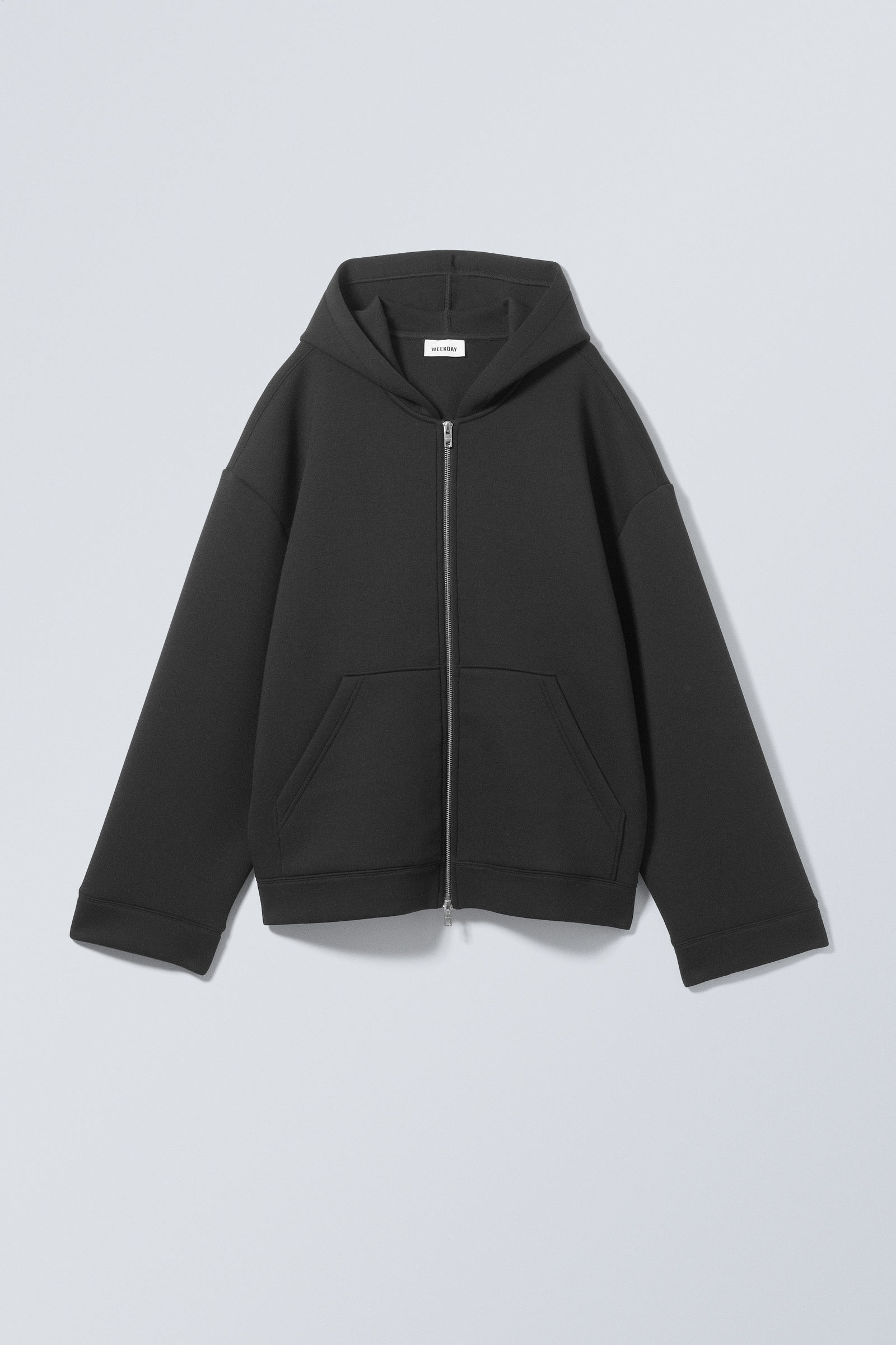 ★英国発*WEEKDAY*新作*スキューバZIPフーディ/BLACK★ scuba zip hoodie - Black | Weekday WW