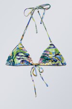 Patchwork - Bedrucktes Neckholder-Bikinitop - 0
