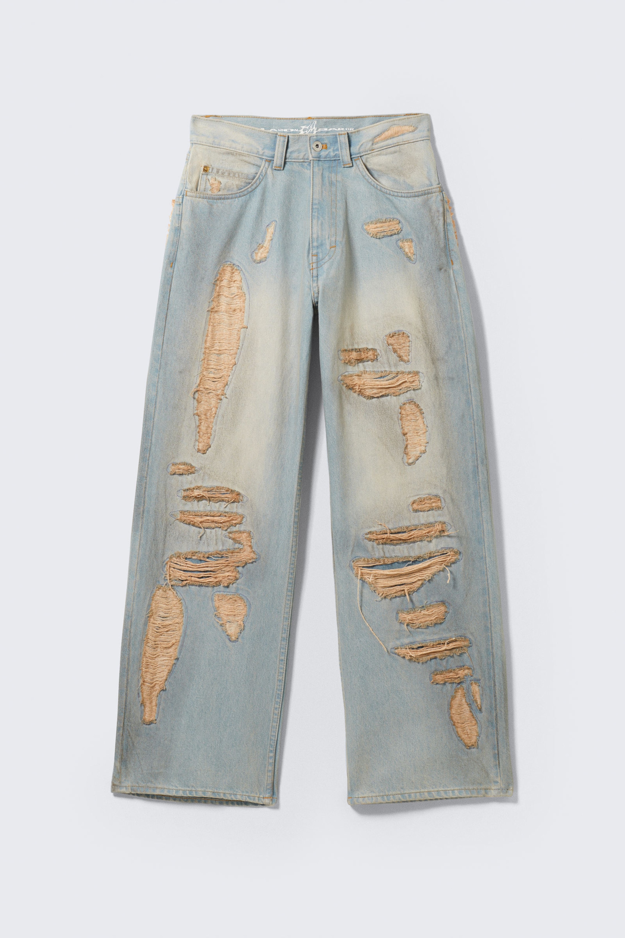 Hellblau - Pink Rip - CM x LB Looser Pink Rip Unisex Jeans - 8