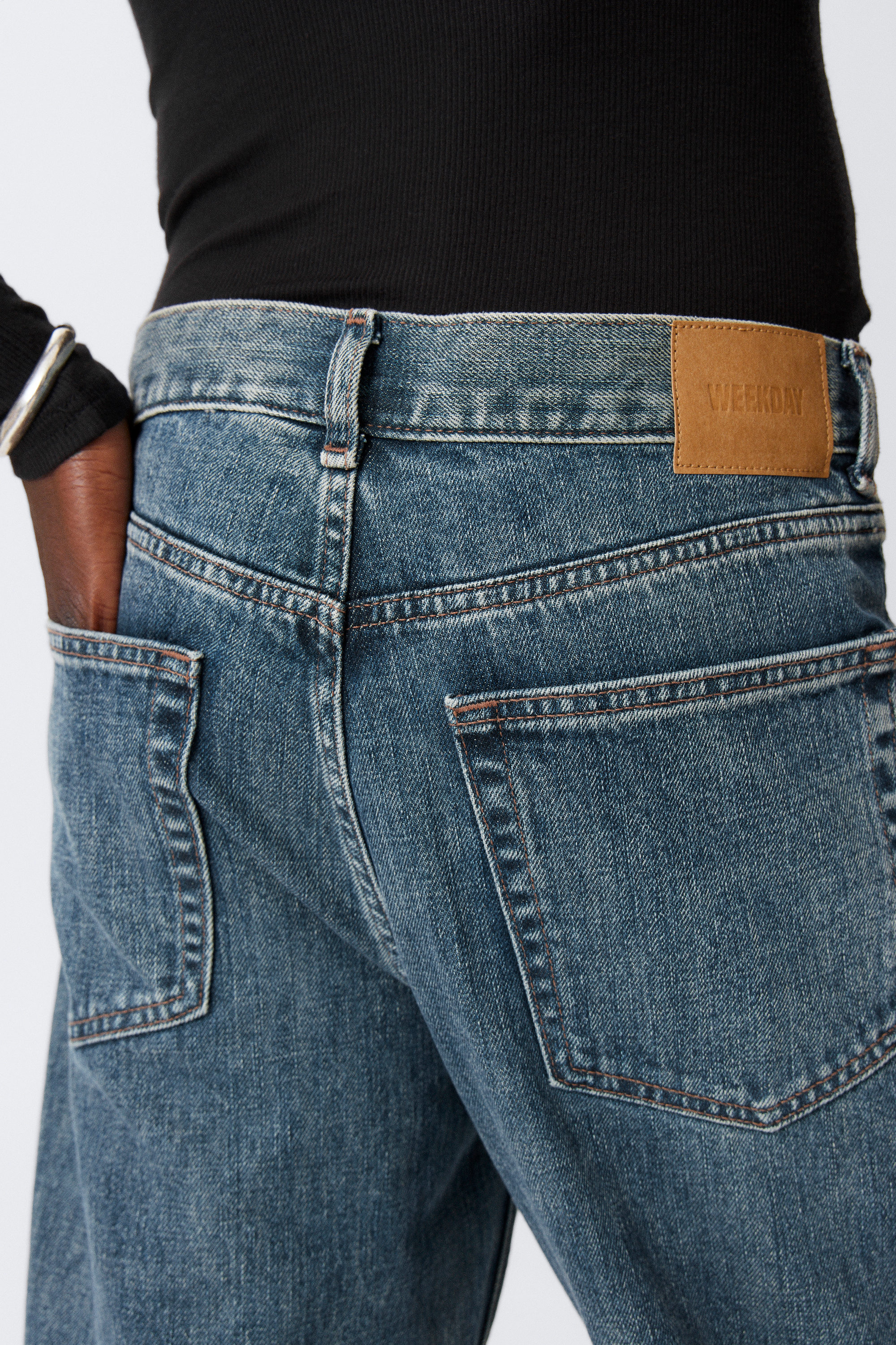Second Blue - Medium Blue - Mercury relaxed bootcut leg jeans - 3