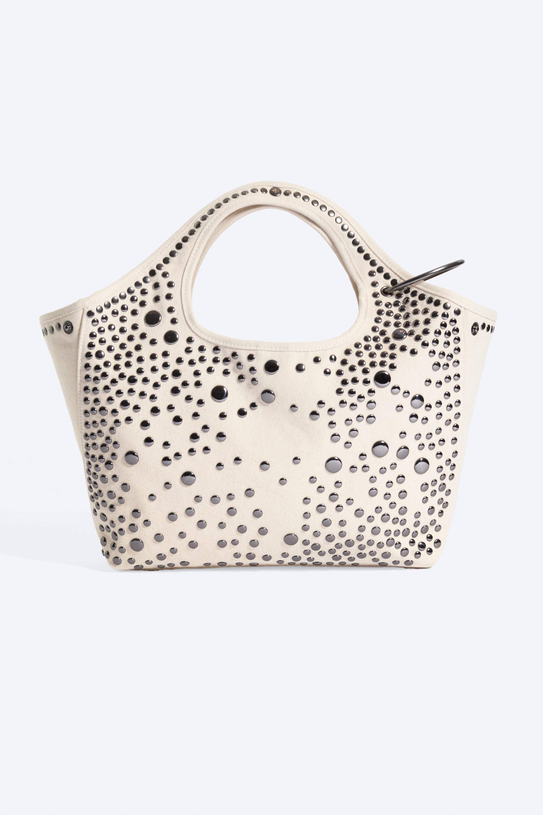 Dusty Light Mole - Studded Canvas Bag - 2