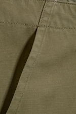 Mörk Khakigrön - Lågmidjade bootcut-workwear-byxor - 1