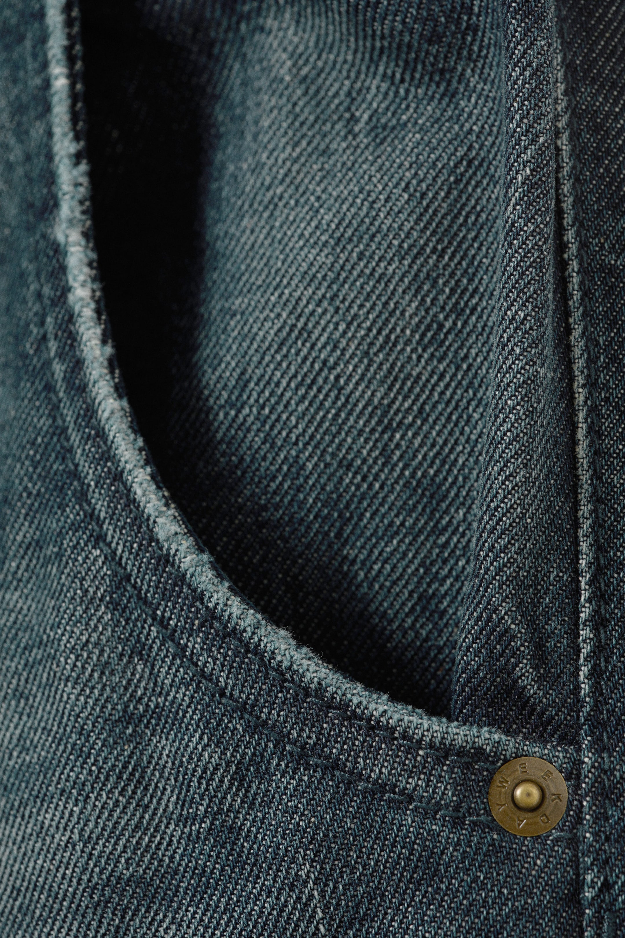 Mid Blue - Dark Blue - Low Rise Loose Fit Denim Joggers - 5