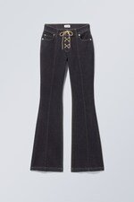 Blaue Rinse - Ausgestellte Jeans Casey mit niedrigem Bund - 0