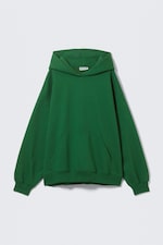 Dark Green - Oversized Heavyweight Hoodie - 0
