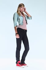 Extra Blue Rinse - Jean skinny taille basse Sleezie Straight - 1