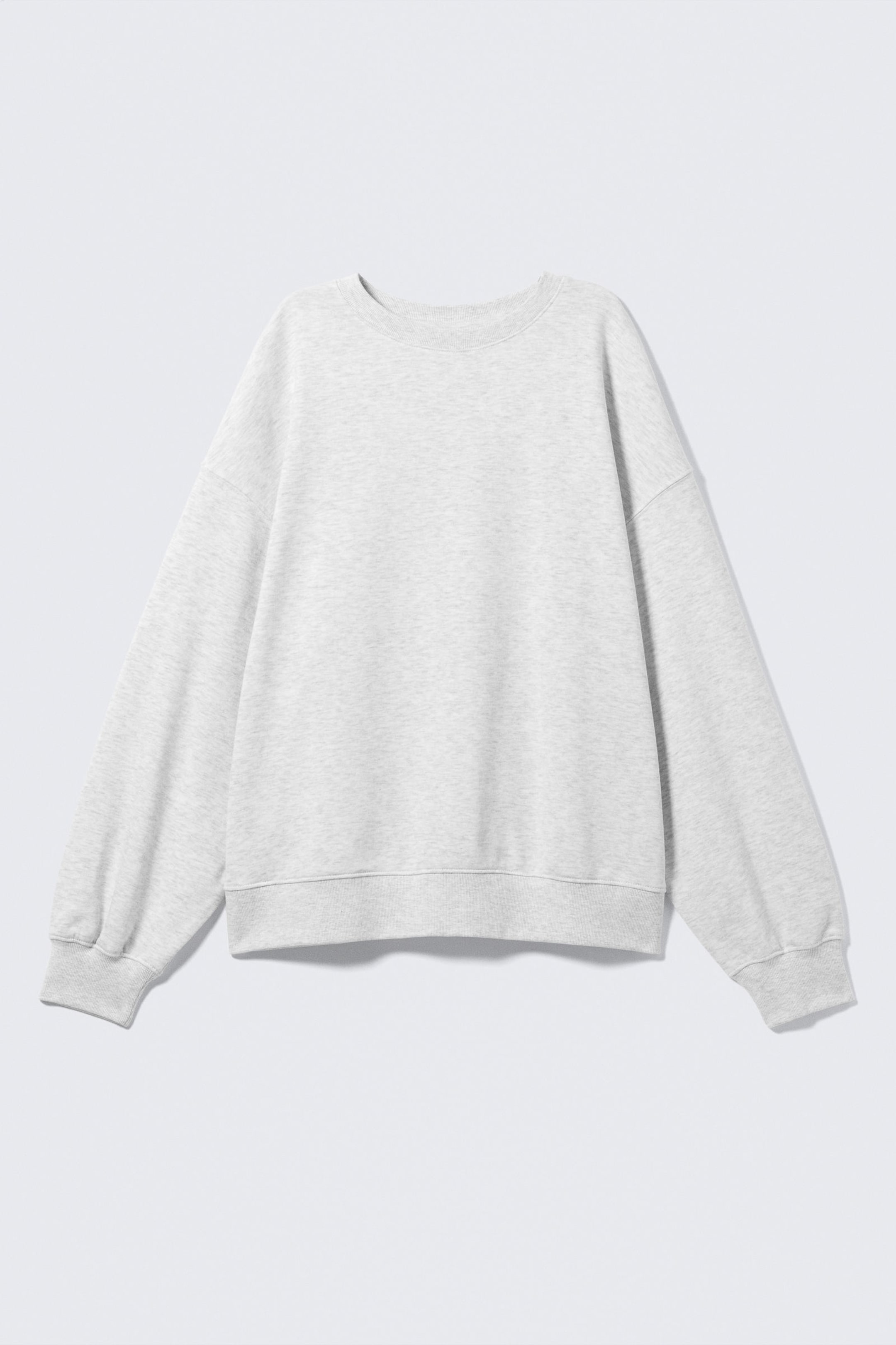 Grey Melange - Relaxed Terry Sweatshirt - 3