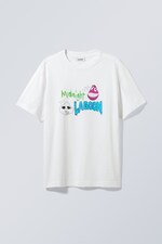 Nachtelijke lagune - Oversized T-shirt met grafische print - 0