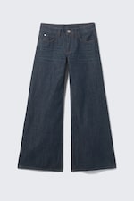 Blue Rinse - Dark Blue - Poser Regular Waist Loose Wide Jeans - 0