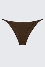 Marron foncé - Bas de bikini brésilien tanga - 3