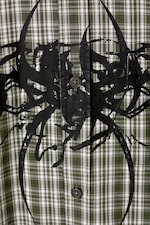 Checked Green - Spyder - Boxy Short-Sleeved Graphic Shirt - 5