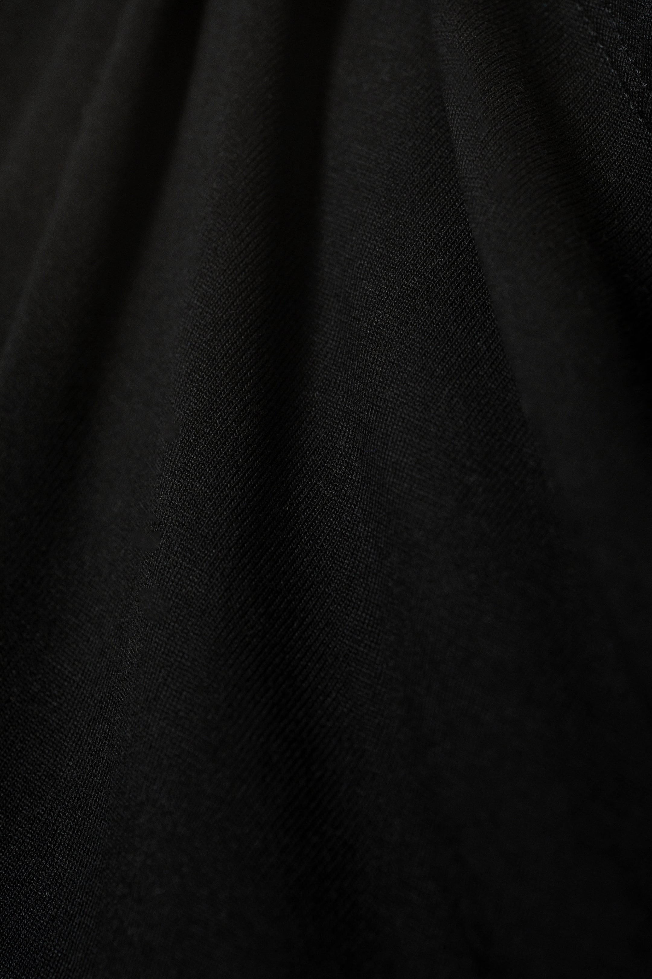 Black - Drape Mini Dress - 1