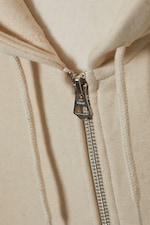 Avoine chiné - Sweat à capuche zippé classique - 1