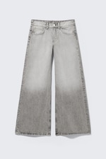 Post Grey - Poser Regular Waist Loose Wide Jeans - 0