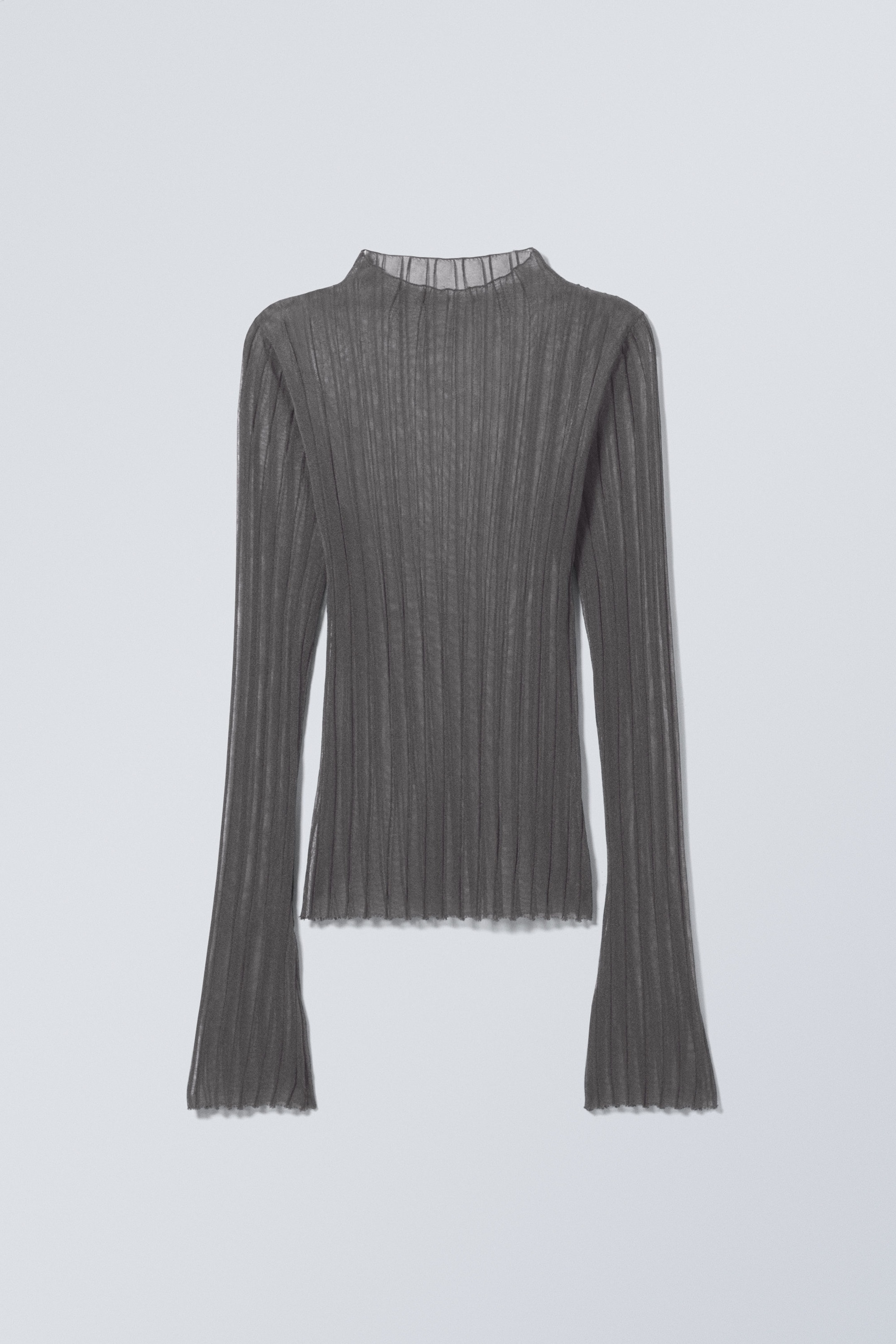 Black - Mary Sheer Knitted Sweater - 0