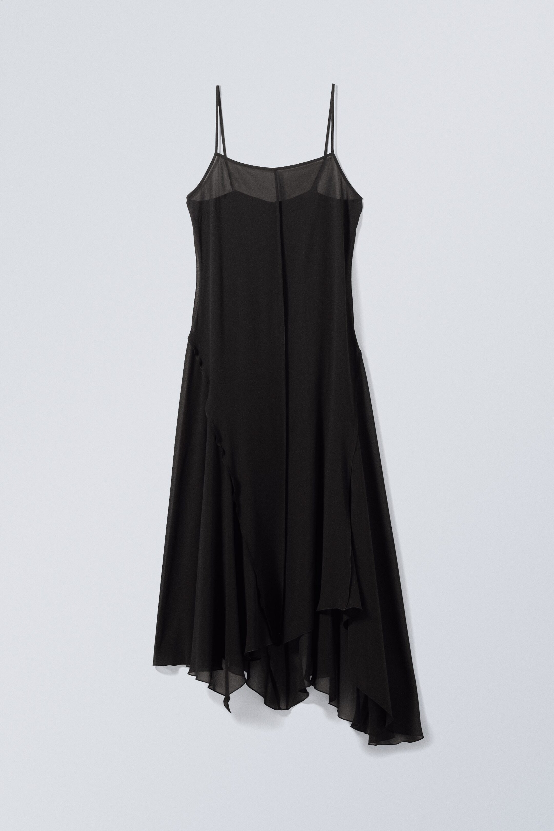 Black - Frayed Dress - 0