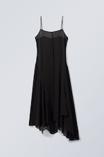Black - Frayed Dress - 0