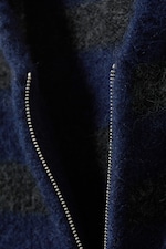 Blue & Grey Stripes - Knitted Wool-Blend Zip Hoodie - 7