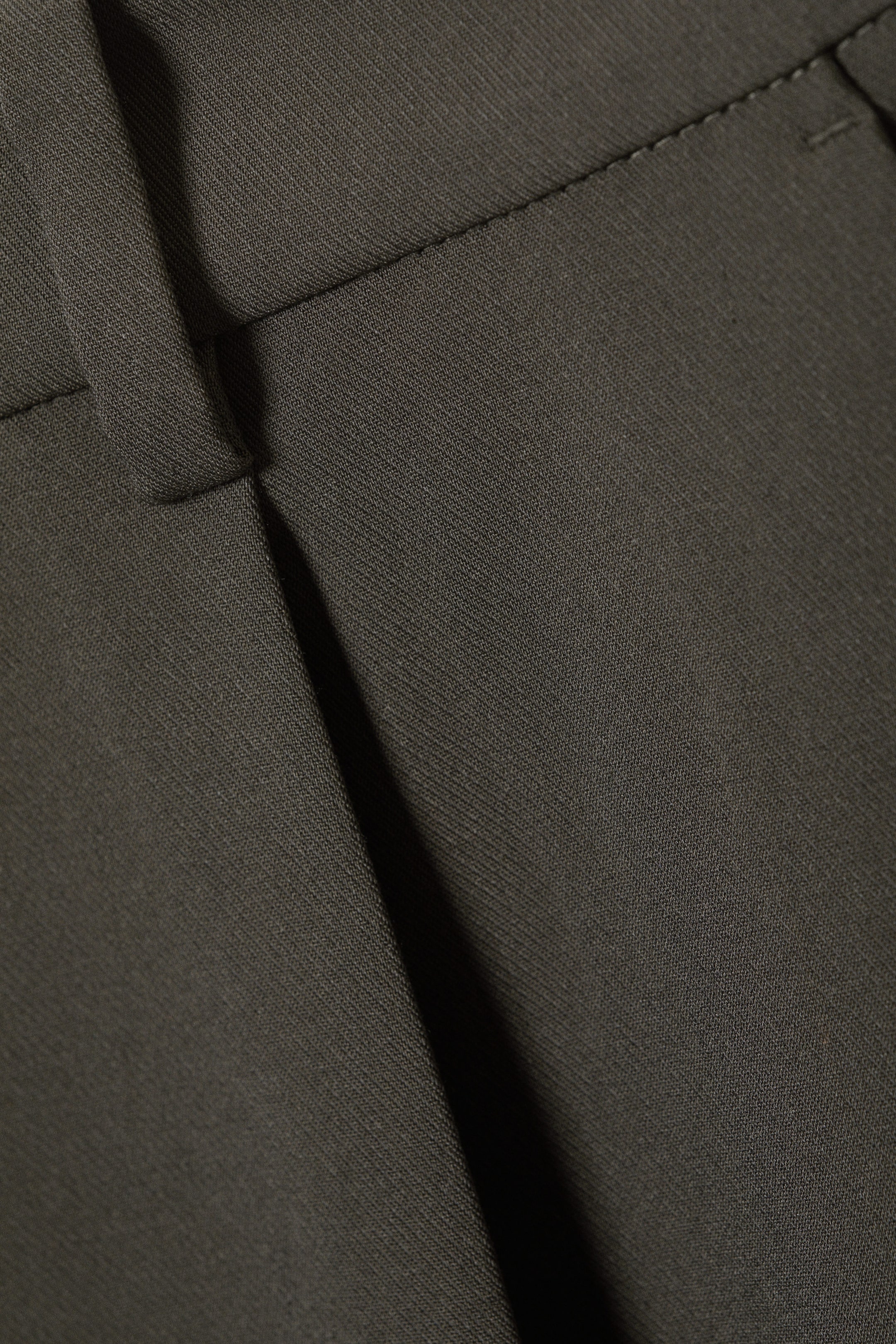 Dark Grey - Low Waist Wide Suiting Trousers - 5