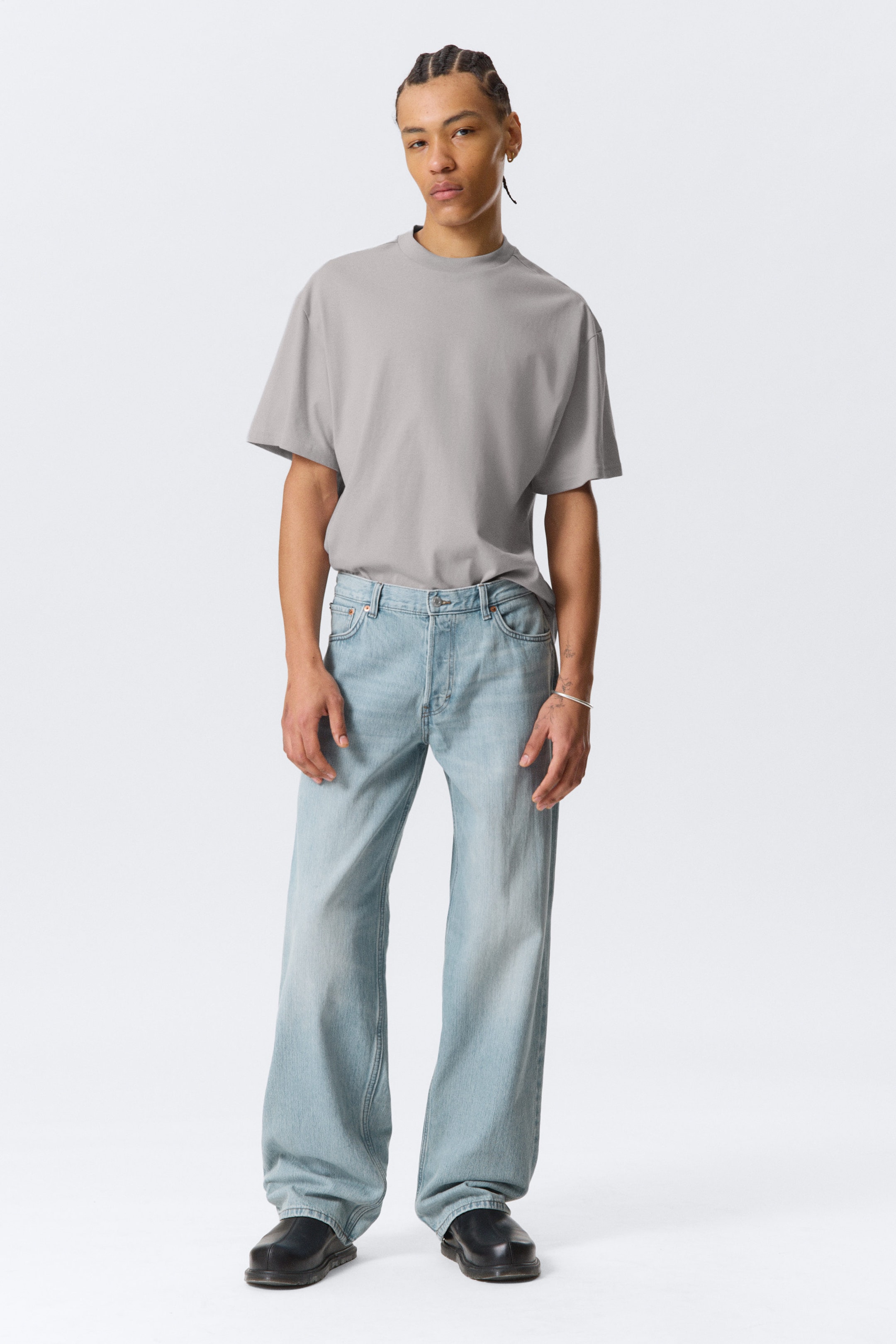 Aeon Blue - Light Blue - Sphere Low Rise Loose Straight Leg Jeans - 2