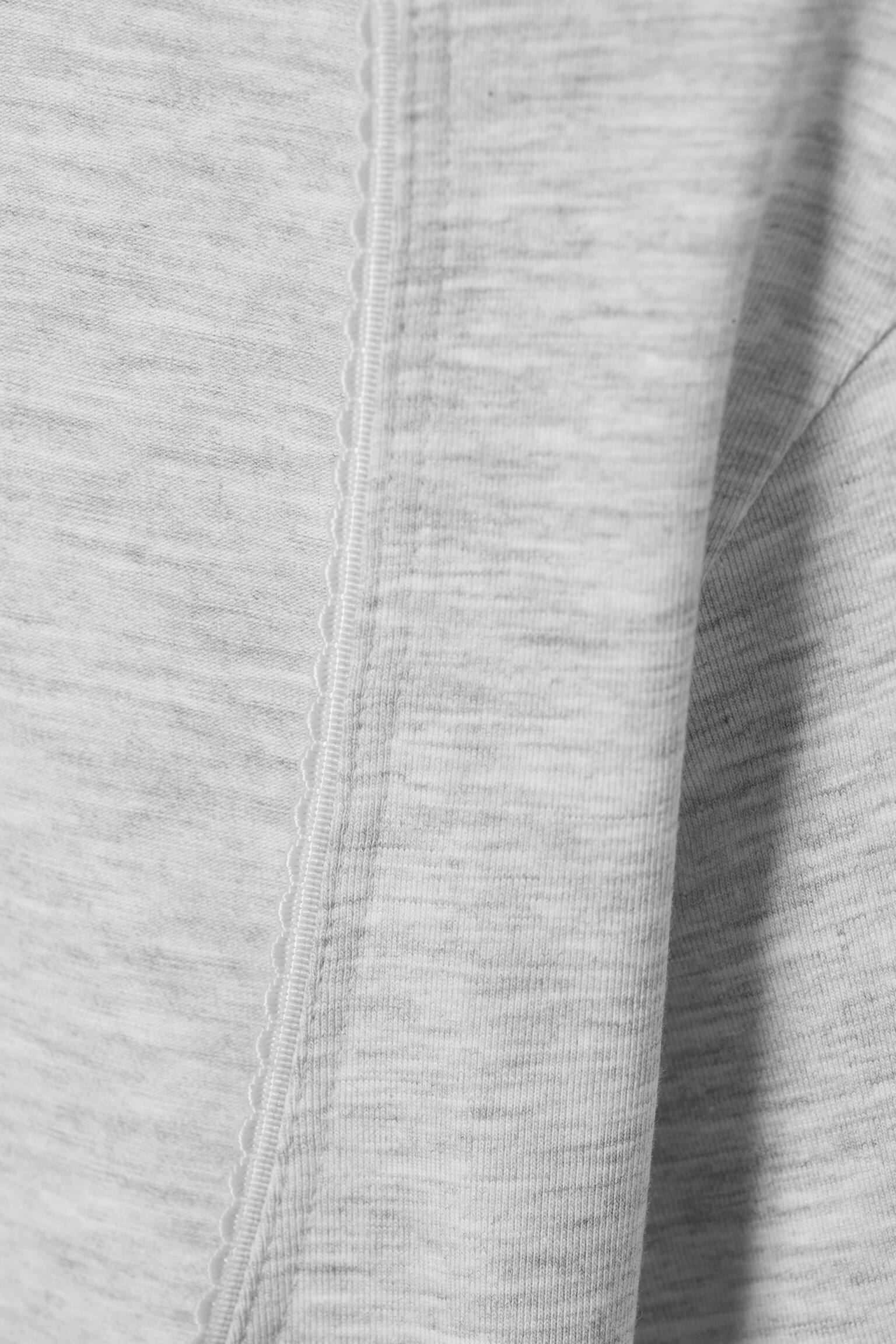 Haut ajusté à manches trois-quarts - Grey Melange/Blanc cassé/Marron foncé/Lilas clair - 4