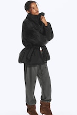 Noir - Doudoune oversize - 0