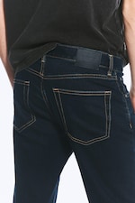 Shiny Blue – mørkeblå - Orion rett slim-fit-jeans med mellomhøyt liv - 4