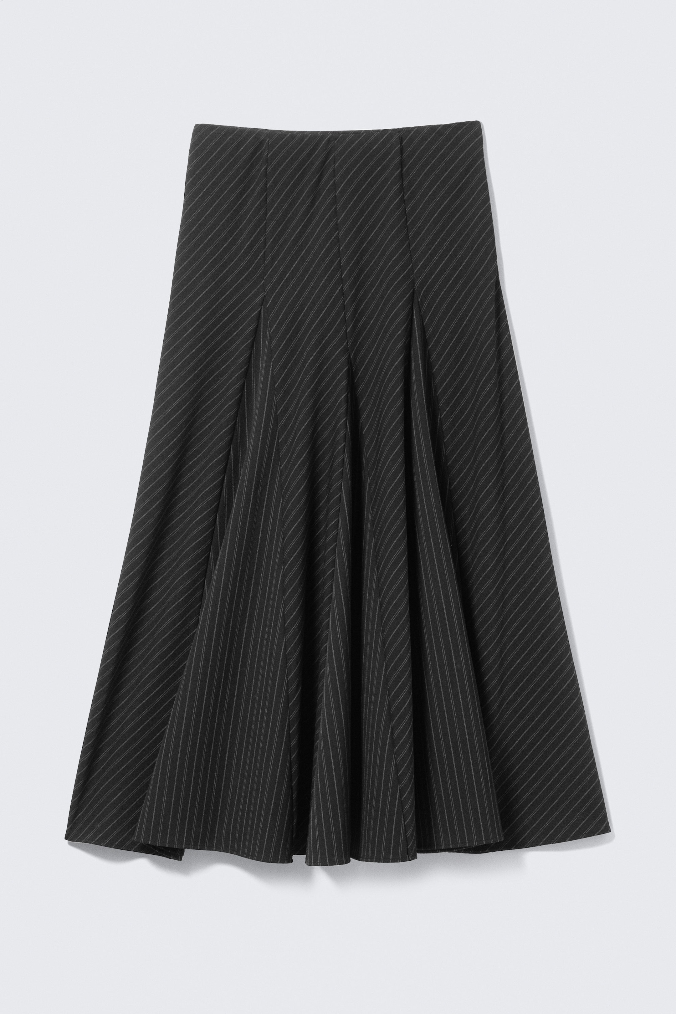 Noir - Jupe longue taille mi-haute à panneaux - 4