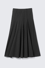 Noir - Jupe longue taille mi-haute à panneaux - 4