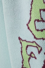 Blau mit Grafikprint - Jacquardpullover Johan - 1