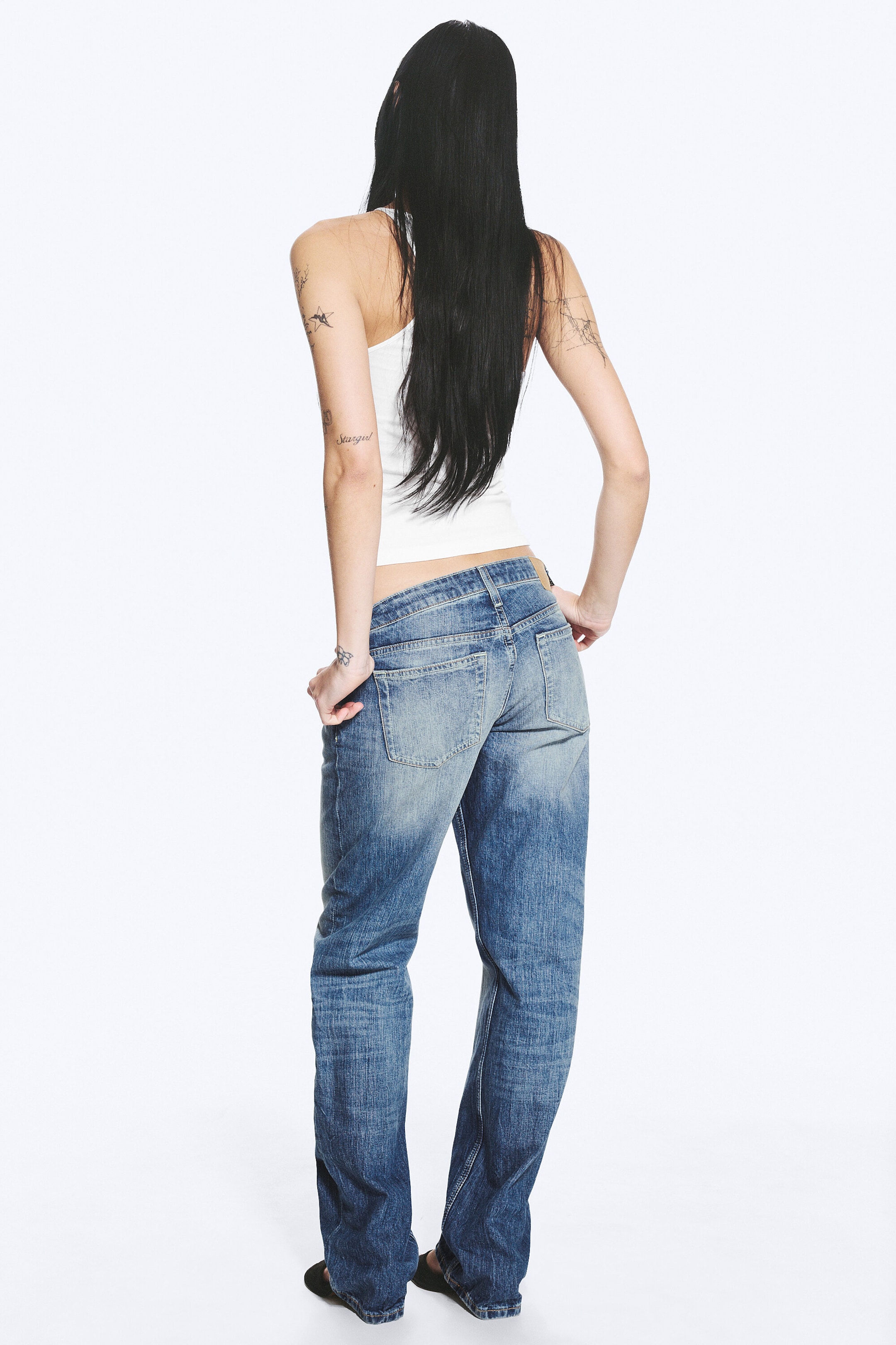 Board Blue - Medium Blue - Arrow Low Rise Regular Straight Jeans - 3